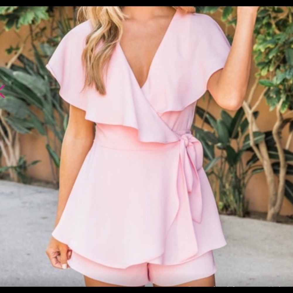 Pink Lily Romper